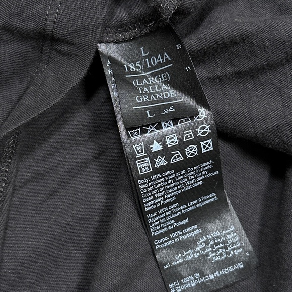 All Saints Figure Raw Hem Crewneck Gray L/S T Shirt Mens Large - Picture 7 of 8